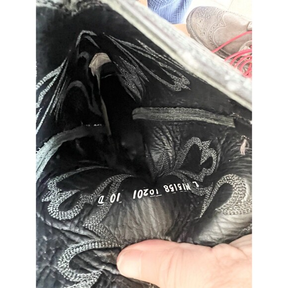 Larry Mahan Vintage Bullhide Round Toe Cowboy Boots Mens 10 D Western - Picture 14 of 14